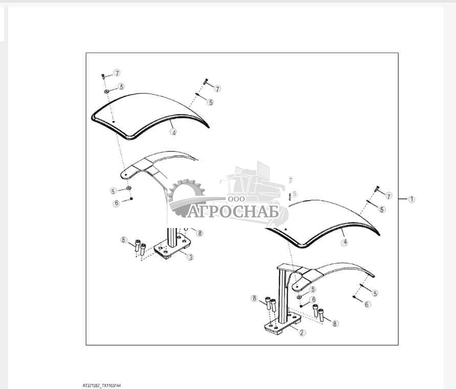 Комплект крыльев колёс MFWD с 18-дюймовыми шинами 
